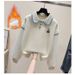 Trendy Color-Block Sweatshirt & Jogger Pants Set - Long Sleeve Layered Top With Tapered Ankle Cuffs_ecoleips.com