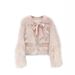 Bow Tassel Edge Design Sense Age-reducing Fox Fur Integrated Coat Women_ecoleips.com
