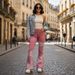 New Oversized Elastic Denim Wide Leg Fashionable Patchwork Jeans For Women_ecoleips.com