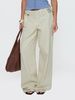 Women's Clothing Personality Street Adjustable Buckle Waist Side Pocket Details Loose Trousers_ecoleips.com
