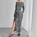 Women's Sexy Leopard Print Two Piece Set Fitted Long Skirt Style Autumn New Clothing_ecoleips.com