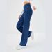 Women's Tall Stretch Denim Jeans - High Waist Wide Leg Pants, Retro Blue, Comfortable Cotton Blend For Office & Casual Wear (Sizes 25-32)_ecoleips.com