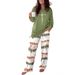 Women's Long Sleeved Pajama Set 2 Piece Casual Loose Fit Home Wear Comfortable Sleepwear_ecoleips.com
