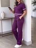 Women's Spring/Summer Short-Sleeved Two Piece Set Trendy Casual Spot Goods_ecoleips.com