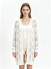 Hollow Rib Knit Long Cardigan, Soft Breathable Loose Cover Up_ecoleips.com