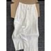 Women's Clothing Relaxed Old Money Style Minimalist White Linen High End Casual Wide Leg Trousers_ecoleips.com