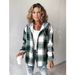 Women's Plaid Coat Casual Style New Style Outerwear_ecoleips.com