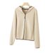 It's As A Small Down Jacket! And Not Bulky! Women's Thickened Warm Hooded Sweatshirt With Fleece Lining, Slimming Effect_ecoleips.com