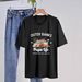 Women's Casual Round Neck Short Sleeve T-Shirt Multi-Color American Style Simple Fashionable Sports Top Solid Printed Loose Fit_ecoleips.com
