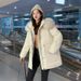 Women's Oversized Hooded Winter Coat With Faux Fur Trim – Thick Polyester Cotton Padding, Streetwear Style (4 Colors)_ecoleips.com