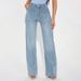 Women's Relaxed Fit Straight Leg Jeans - High Waist Washed Denim Pants For Casual Comfort (Light Blue, Vintage Blue)_ecoleips.com