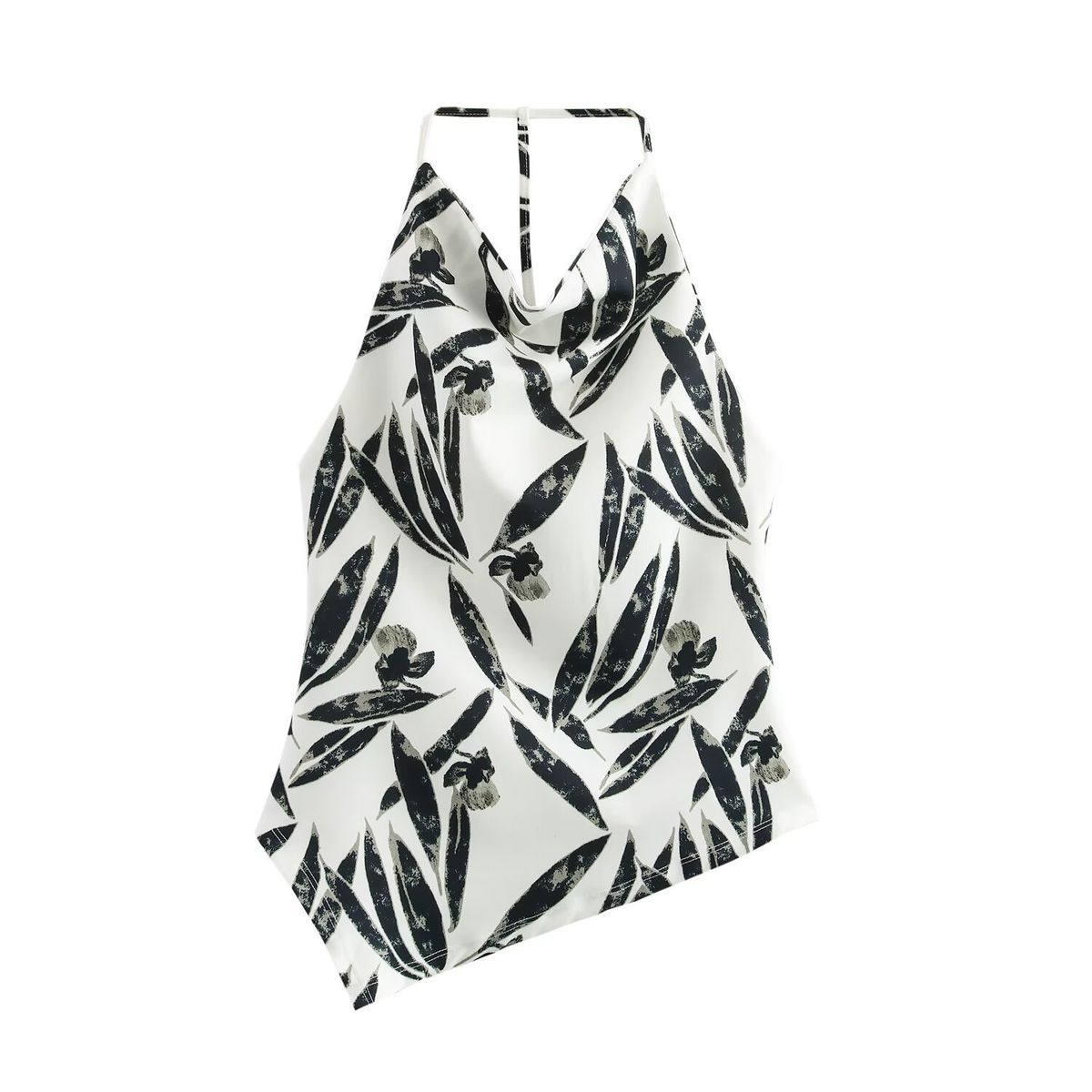 Myst&Za Women's 2025 Autumn New Fashion Printed Halter Neck Top3644629Long Pants3644630_ecoleips.com