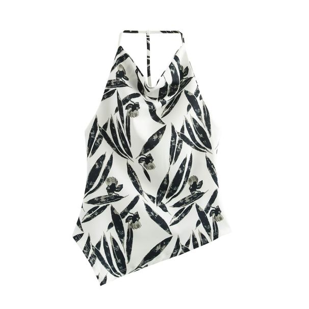 Myst&Za Women's 2025 Autumn New Fashion Printed Halter Neck Top3644629Long Pants3644630_ecoleips.com