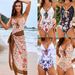 Women's Clothing New Version Printed Swimsuit Shell Edge Swimsuit Flower Bud One Piece Swimsuit Suit_ecoleips.com