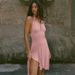 European American Women's Fashion 2025 Summer New Arrival: Stylish And Sexy Deep V Backless Waist-Cinching Sleeveless_ecoleips.com