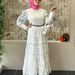 Muslim High-end Elegant Dress For Women New Style Palace Style Retro Heavy Hollow Lace Splicing French Dress_ecoleips.com