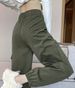 Women's Army Green Cargo Pants Loose Fit Slimming Straight Leg Casual Outdoor Hiking Spring Autumn Full Length Mid Waist_ecoleips.com