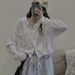 Women's New European American Style Sweatshirt For Spring And Autumn, Loose-fitting, Korean-style, Thin, Hooded, Short_ecoleips.com