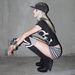 Y2K Studded Mini Shorts for Girls Sexy Black And Gray Casual High Street Fashion Summer Low Waist Color Blocking INS Style_ecoleips.com