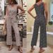 Printed fashion pants with straight tube leopard print jumpsuit_ecoleips.com