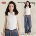 BE Women's Fashion 2025 Spring Summer Trendy Brand Design Washed Short Pleated Tank Top For Women Slim Fit Inner Wear_ecoleips.com