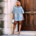 Women's Summer Casual Loose Short Sleeve Denim Shirt Street Style Inspired Cardigan Top_ecoleips.com