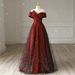 Red Toast Dress Bride Wedding New One Shoulder Noble Dress Simple And Generous Slim Fit White_ecoleips.com