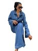 Women's Clothing Summer Suit For Women New Style Stylish Large Size Shirt With Camisole Vest And Denim Skirt Three Piece Suit_ecoleips.com