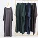 Women's Clothing Loriya Plus Size Fashion Print Dress Women's Clothing Muslim Fashion Modest Abaya Dress_ecoleips.com
