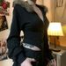 Fur Collar Hooded Waist Slim Zipper Jacket Waist Design Spice Girl Slim Fit Versatile Sweater_ecoleips.com