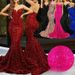 Women’s Clothing Autumn And Winter Christmas Dress Women's Long Swing Tube Top Sequined Long Dress Party Evening Dress Sequined Tail_ecoleips.com