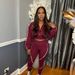 Women's Sports Suit Casual Line Patterned Long Sleeved Jacket Pants Two Piece Set_ecoleips.com