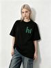 Women’s Oversized T-Shirt Cute Hi Letter Graphic Casual Loose Short Sleeve Streetwear Top_ecoleips.com