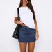 Women's Retro Slim Stretch Denim Mini Skirt European And American Style Fashion Casual Bottoms_ecoleips.com