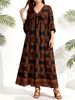 Cross-border Middle Eastern Arabic Style Plus-size Dress| Breathable, Flowing, Atmospheric Combat Garment_ecoleips.com