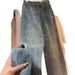 Women's Clothing High-Waisted Slimming Rhinestone Jeans Loose Straight Leg Pants Versatile Heavy-Duty Summer Fashion Blue_ecoleips.com