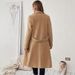 "Women's Classic Mid-Length Coat – Stylish Winter Overcoat With Large Lapel & Button Pockets, Elegant & Warm Outerwear"_ecoleips.com