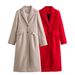 New Fashion Pocket Trim Woolen Coat Coat_ecoleips.com