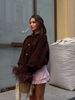 Cozy Knit Cardigan With Furry Cuff Details – Soft Oversized Open Front Sweater For Women, Fall Layering Essential_ecoleips.com