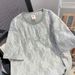 Women's Clothing Plus Size Lace Embroidered T-Shirt 300g Lace Composite Real Photos Original Quality Women's Clothing Tops_ecoleips.com