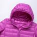 Siyu Clothing Autumn Winter New Lightweight Down Jacket Women's Hooded Thin Large Size Coat_ecoleips.com