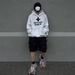 Women's Clothing Fashion Brand Washed And Distressed Youth Campus Hooded Sweatshirt For Men And Women Couples Loose Fashion Brand_ecoleips.com