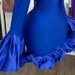 Women's Clothing Collar Trumpet Sleeve High Waist Ruffled Hip Dress Elegant Mock Neck Flared Sleeve High Waist Ruffle Hem Bodycon Dress_ecoleips.com