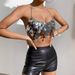 Women's Clothing Metal Sequins Nightclub Sexy Backless Chain Vest_ecoleips.com