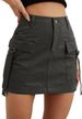 Women's Clothing Low Waist Workwear Skirt Pocket Pure Cotton Mini Comfortable Hip Lifting Casual Short Skirt_ecoleips.com
