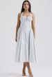 2026 New Summer Slim-fit Suspender Dress, European And American Fashion Printed Neck Lace Dress_ecoleips.com
