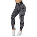 Women's Clothing High Waist Tight Fitness Yoga Pants Cross Tie Dye Hip Lifting Sports Riding Pants_ecoleips.com