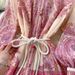 New Spring Design Niche Stand Up Collar Lantern Sleeve Printed Dress Loose Slimming Elegant Long Skirt_ecoleips.com