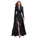 European And American 2026 Spring New Foreign Trade Women's Long-Sleeve Elegant Lace Suit Collar Two-Piece Dress_ecoleips.com