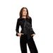 Women's Clothing Black Bow Temperament Suit_ecoleips.com